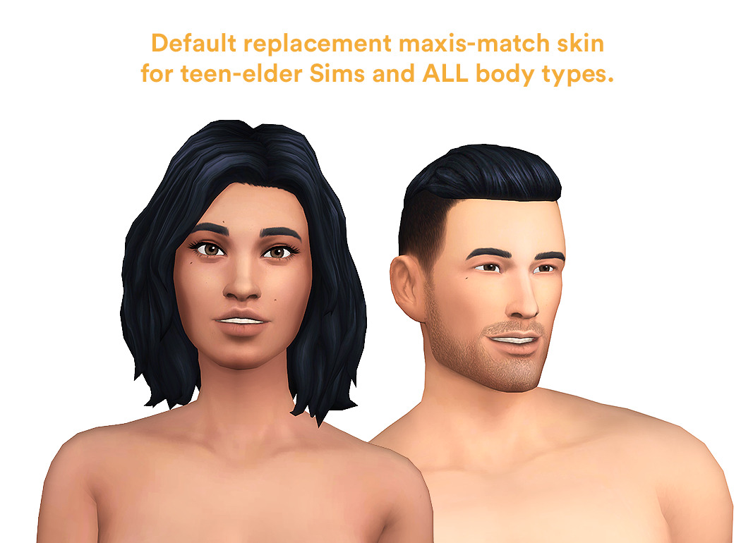sims 4 default skin replacement