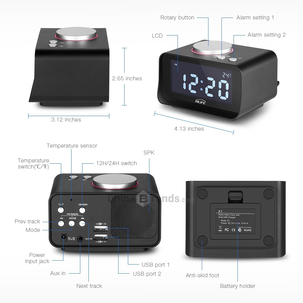 k1 radio alarm clock instructions